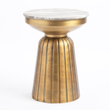 Marble Crown Sidetable