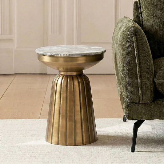 Marble Crown Sidetable