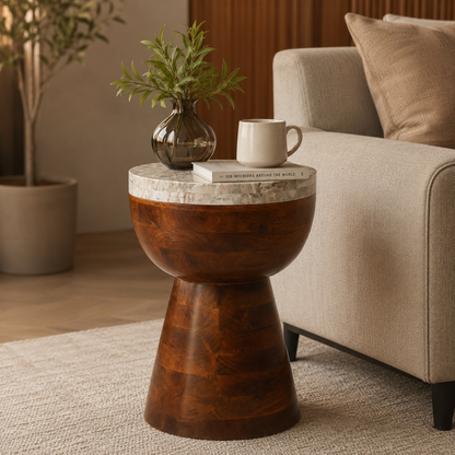 Marble Peak Side Table