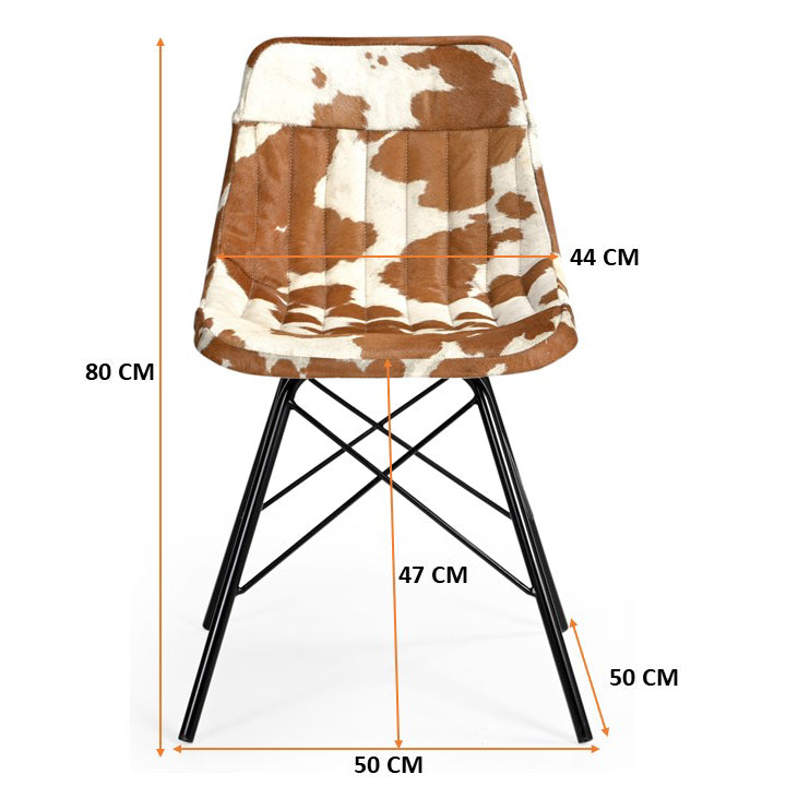 Armless Cowhide Seat - decorstore