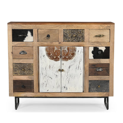 Boho Cowhide Chest Of Drawers - decorstore