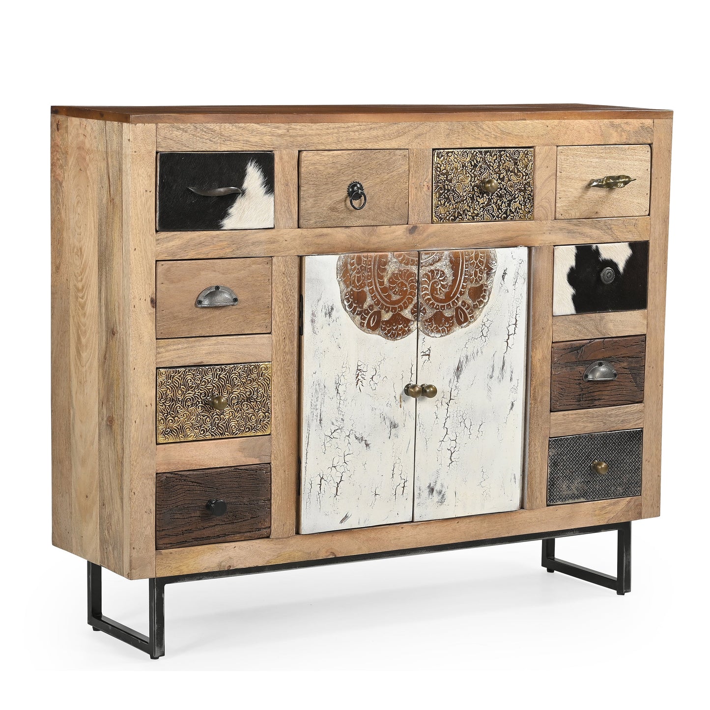 Boho Cowhide Chest Of Drawers - decorstore