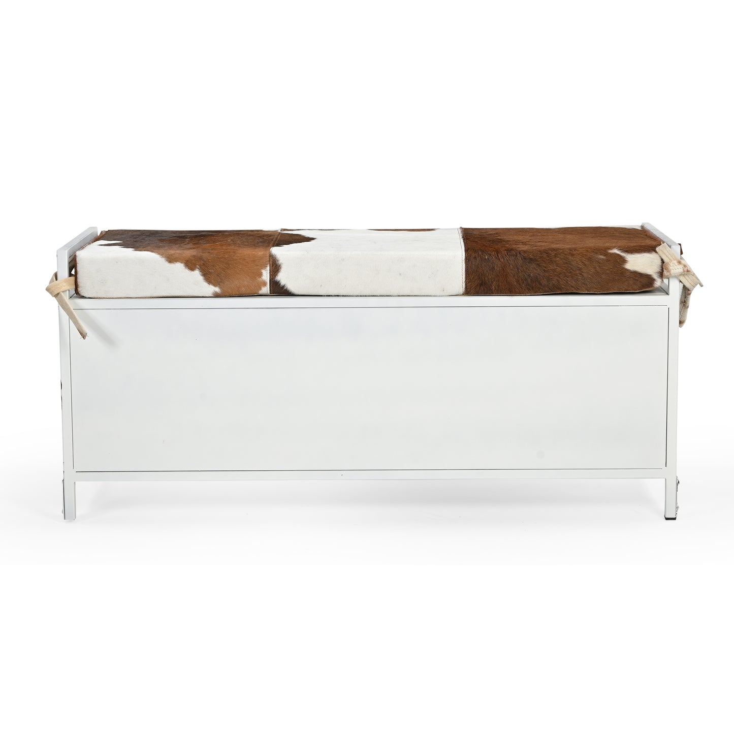 Cowhide Locker Lounge Seat - decorstore