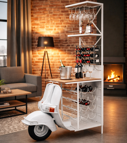 Scooter Wine Bar Shelf - decorstore