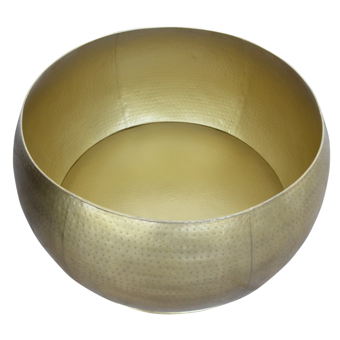 Brass Look Drum Coffee Table - decorstore