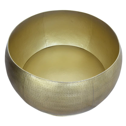 Brass Look Drum Coffee Table - decorstore