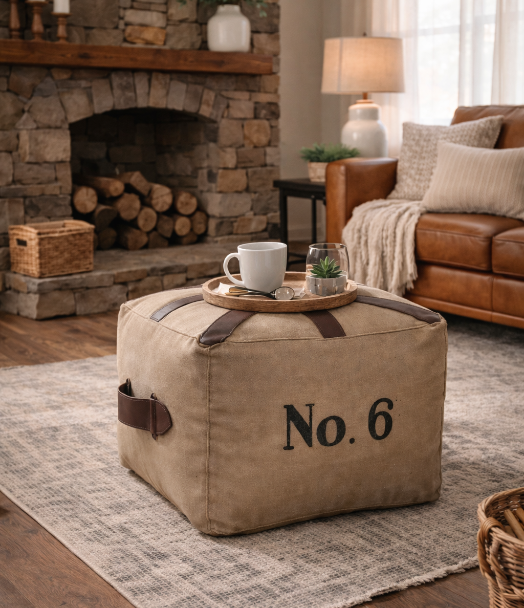 Square Pin Cushion Ottoman - decorstore