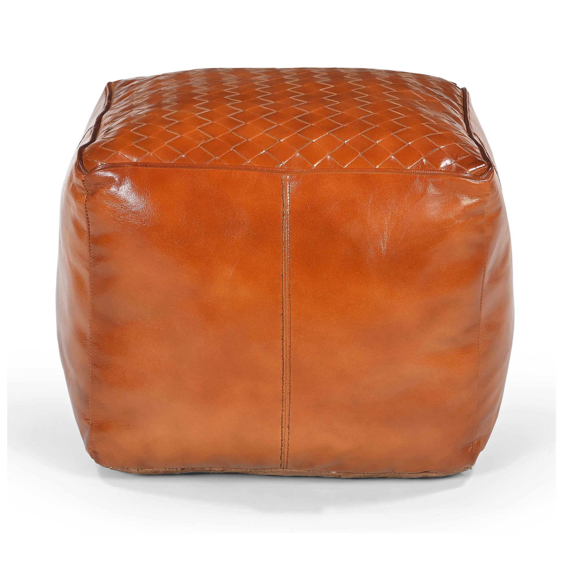 Cube Criss-Cross Ottoman - decorstore