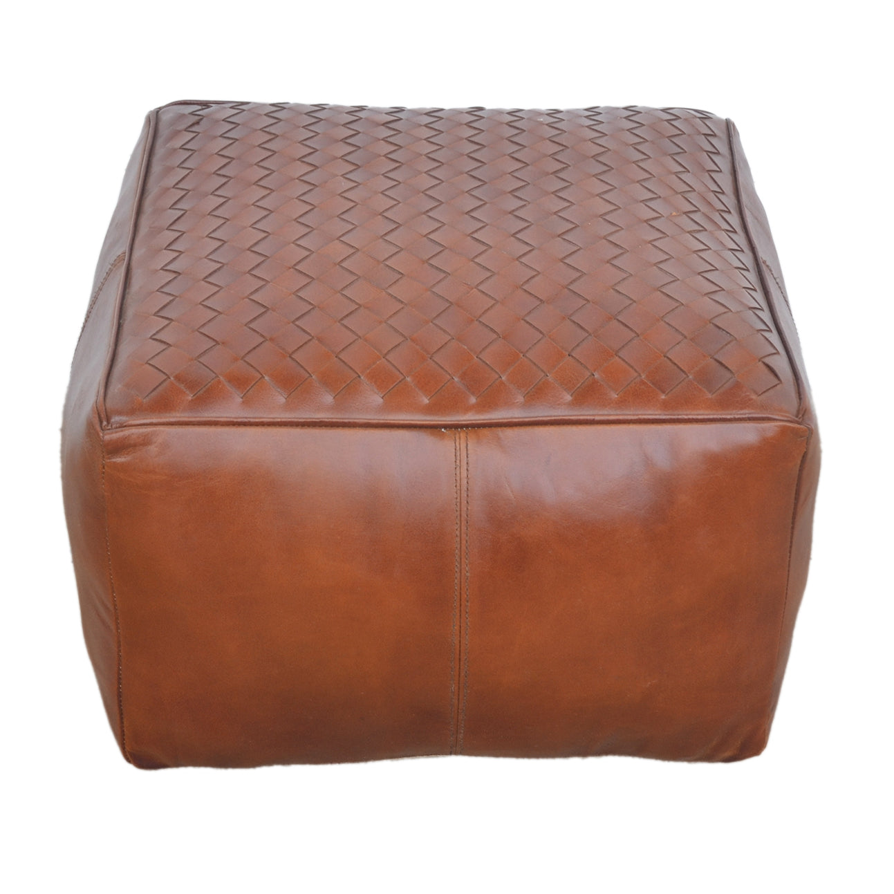 Cube Criss-Cross Ottoman - decorstore