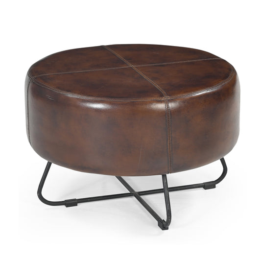 Chestnut Leather Coffee table/Ottoman - decorstore