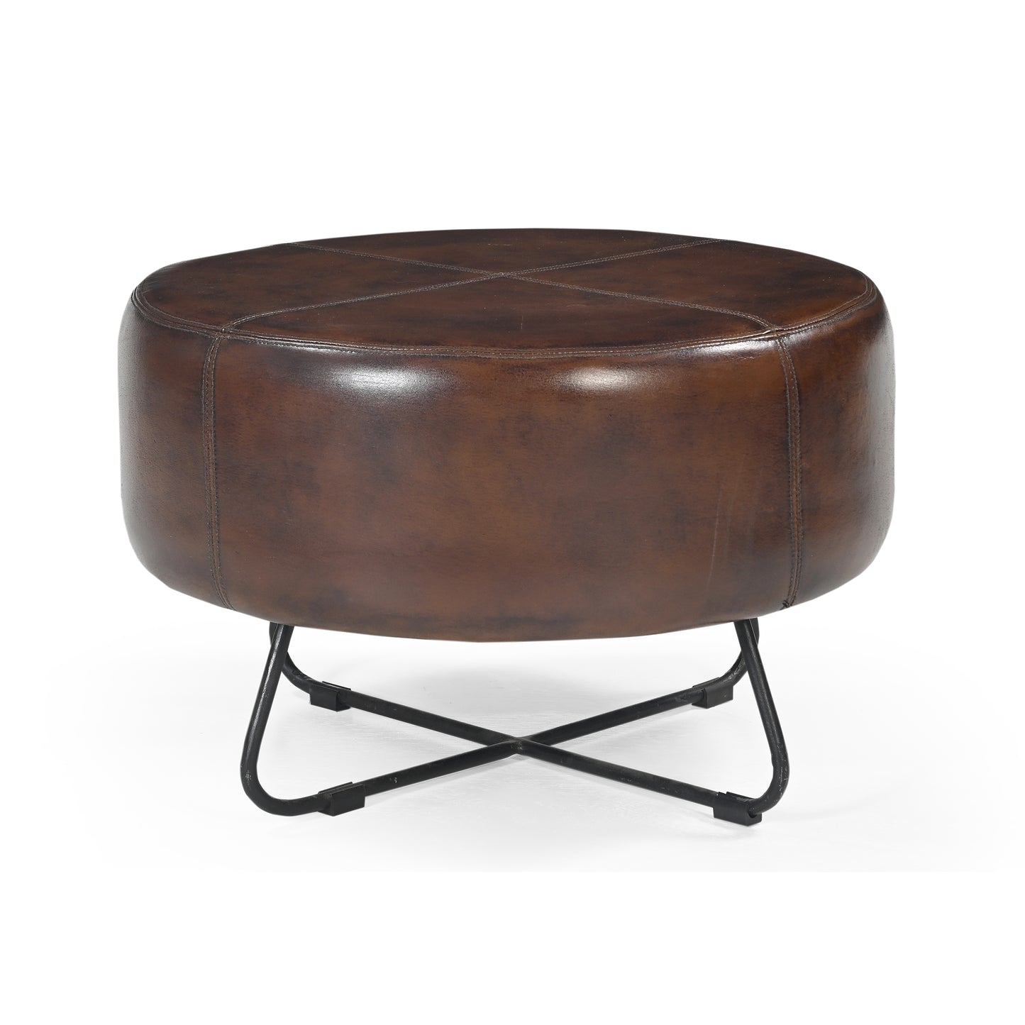 Chestnut Leather Coffee table/Ottoman - decorstore