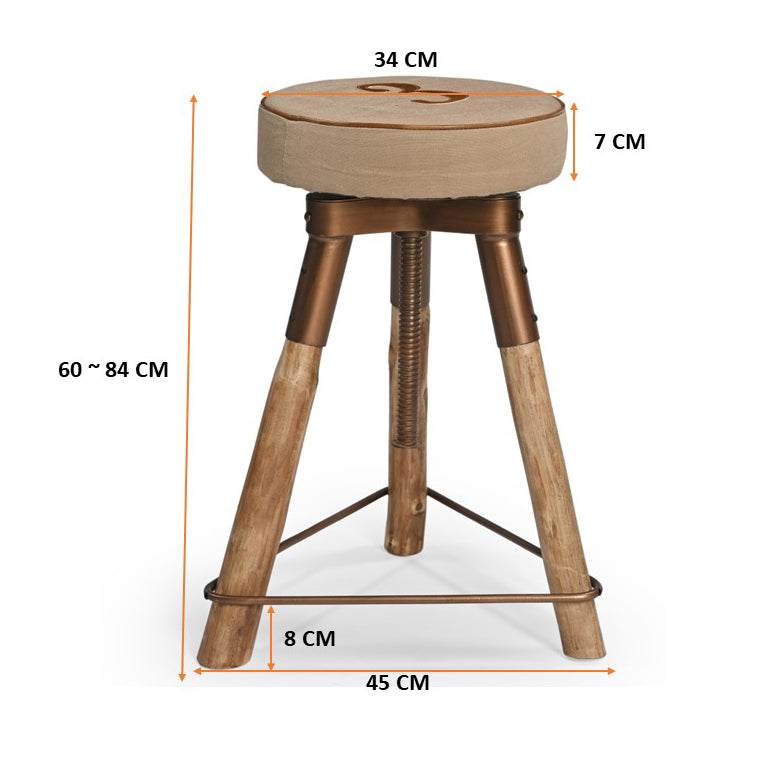 Tripod Wind Up Bar Stool - decorstore