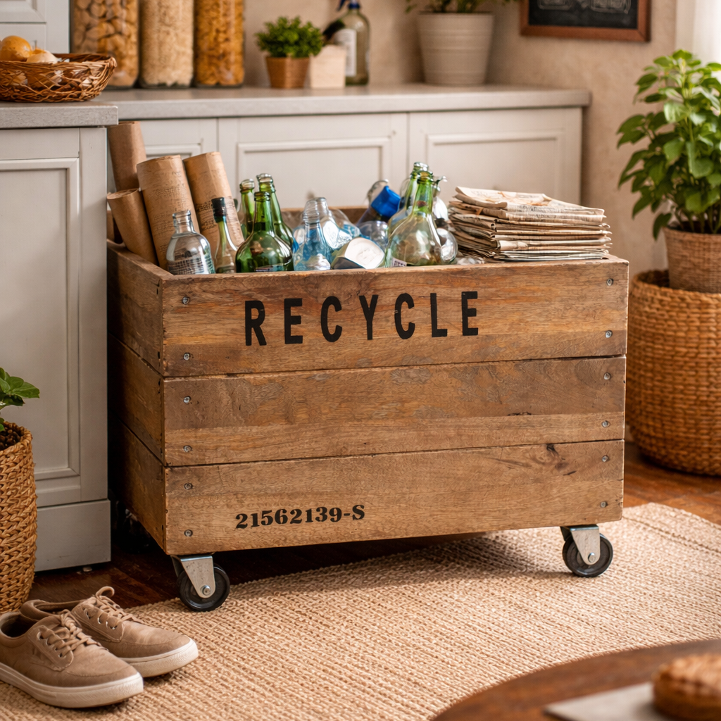 Wheely Recycle Storage Crate - decorstore