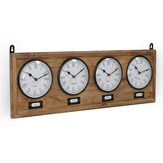 Timber World Clock - decorstore