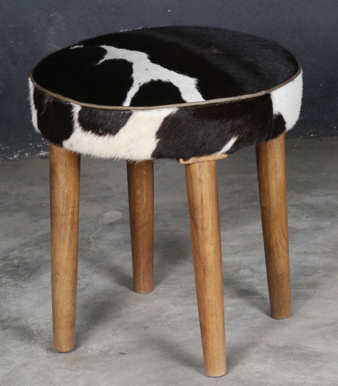 Cowhide Mushroom Stool - decorstore