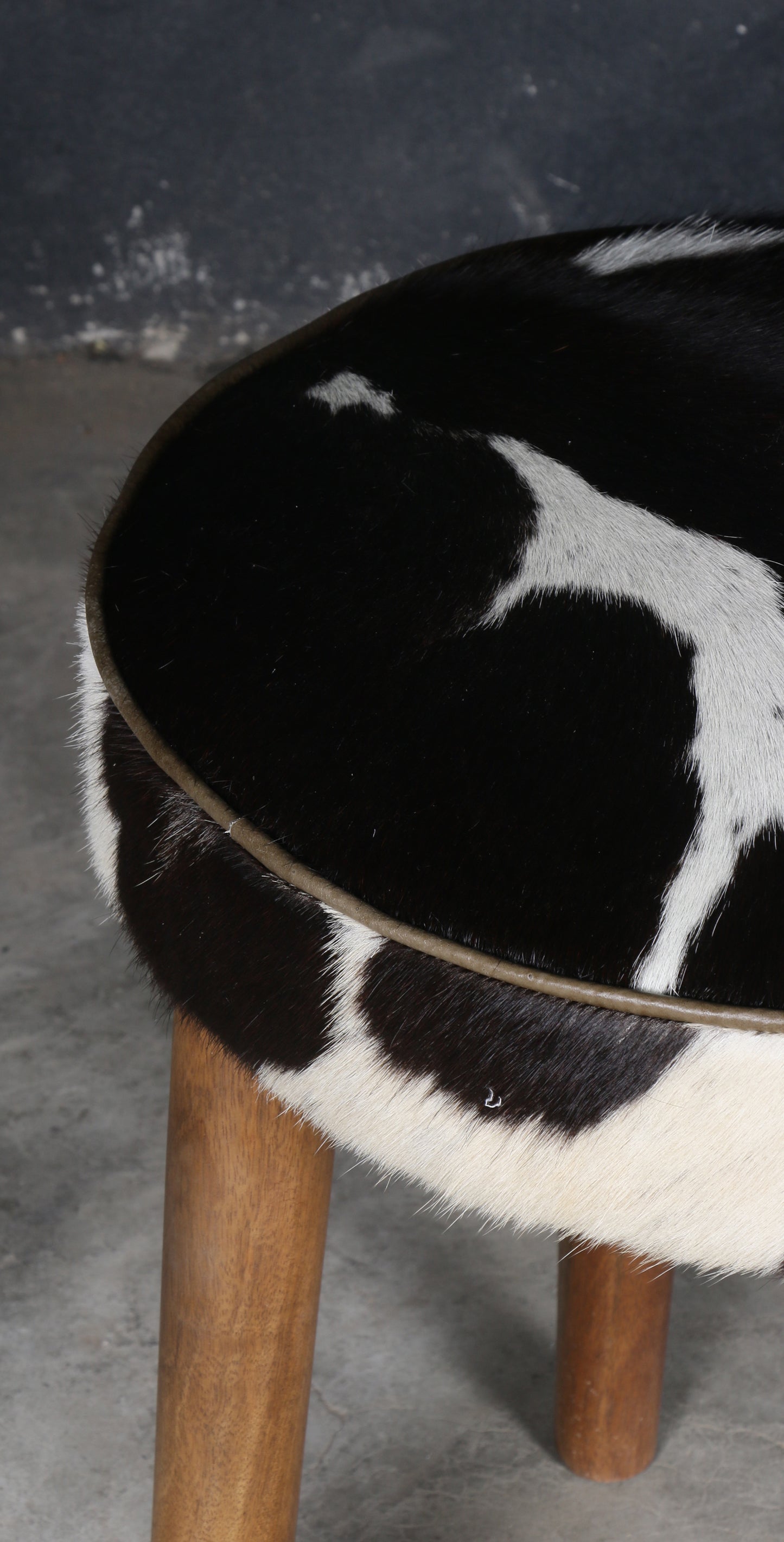 Cowhide Mushroom Stool - decorstore