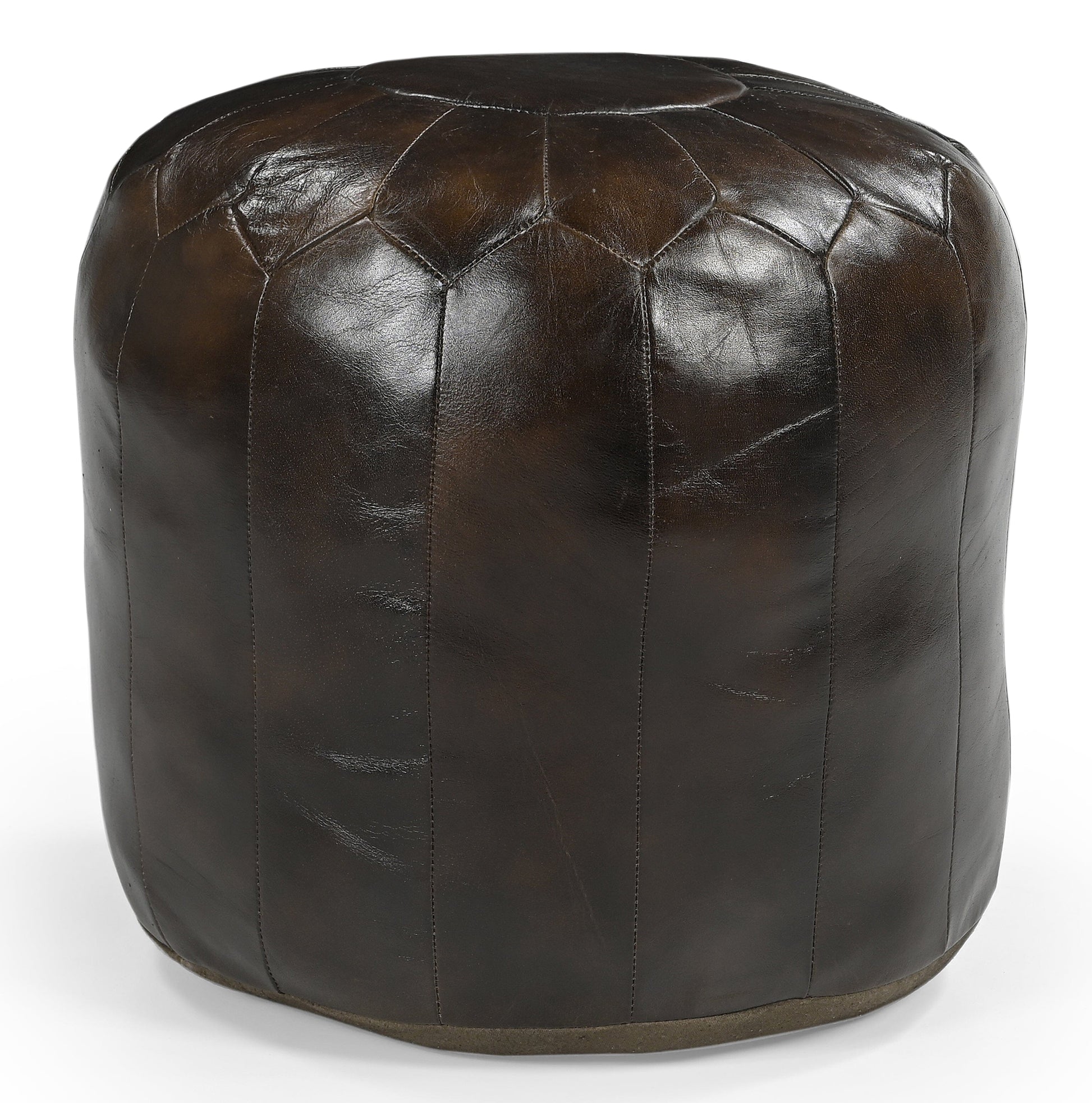 Moroccan Leather Ottoman - decorstore