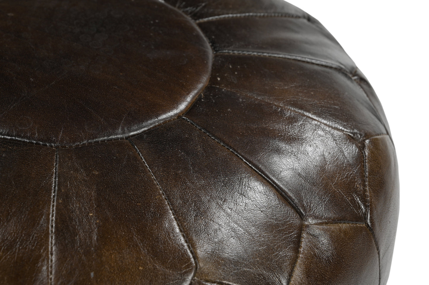 Moroccan Leather Ottoman - decorstore