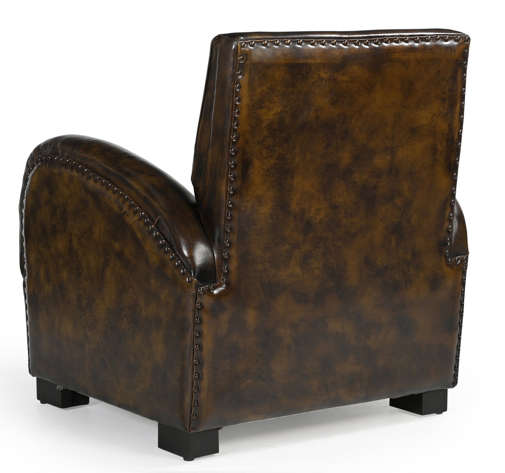 Aldren Handmade Leather Arm Chair - decorstore