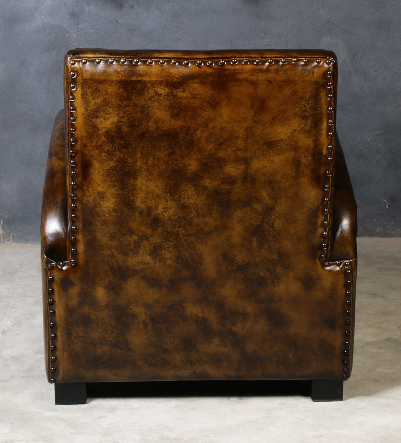 Aldren Handmade Leather Arm Chair - decorstore