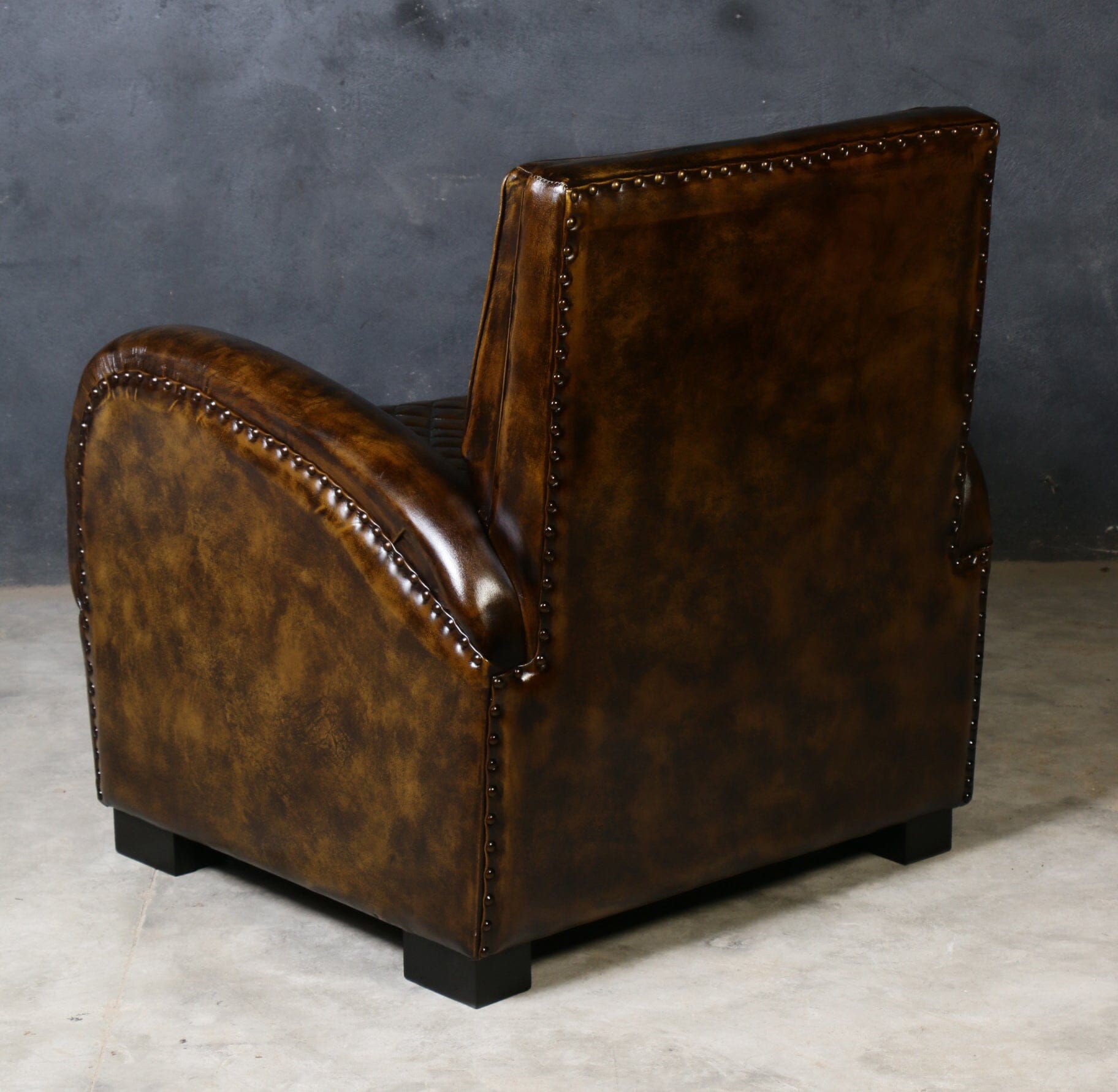 Aldren Handmade Leather Arm Chair - decorstore