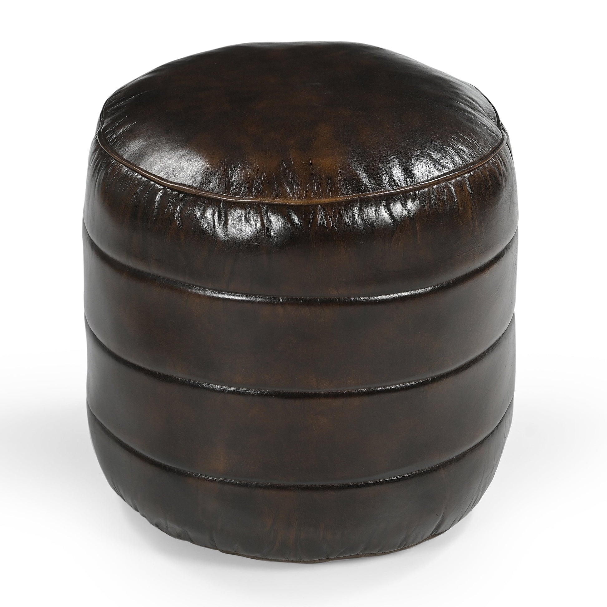 Brawn Leather Ottoman - decorstore