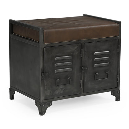 Leather Handmade Locker Bench - decorstore