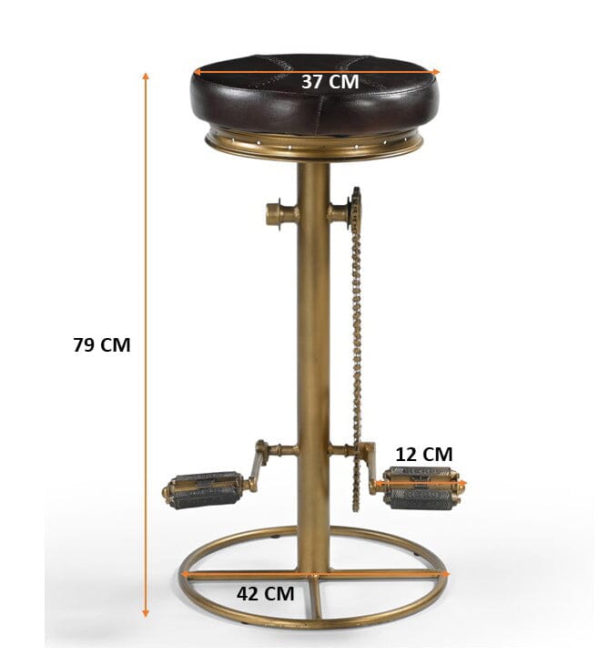 Industrial Loft Style Bicycle Stool - decorstore