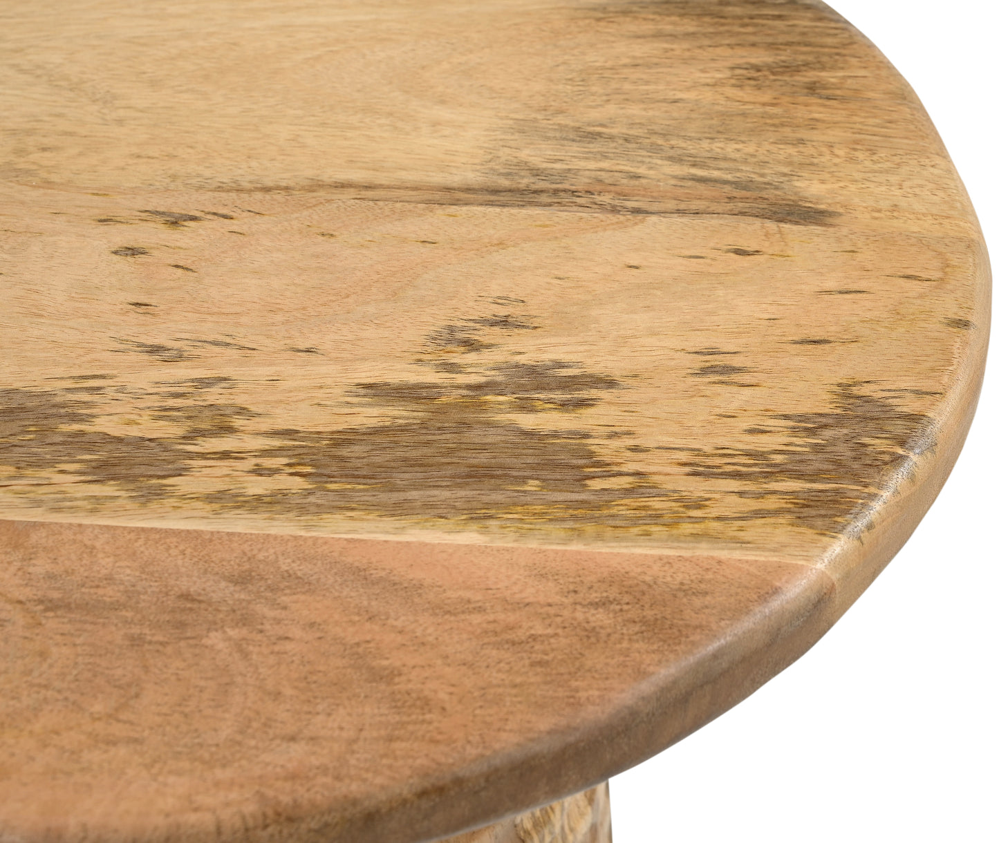 Hammered Handcrafted Mangowood Side Table - decorstore