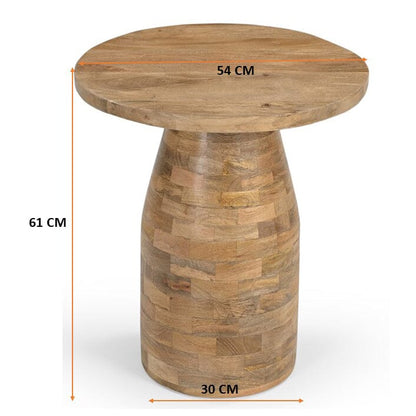 Handcrafted Mangowood Side Table - decorstore