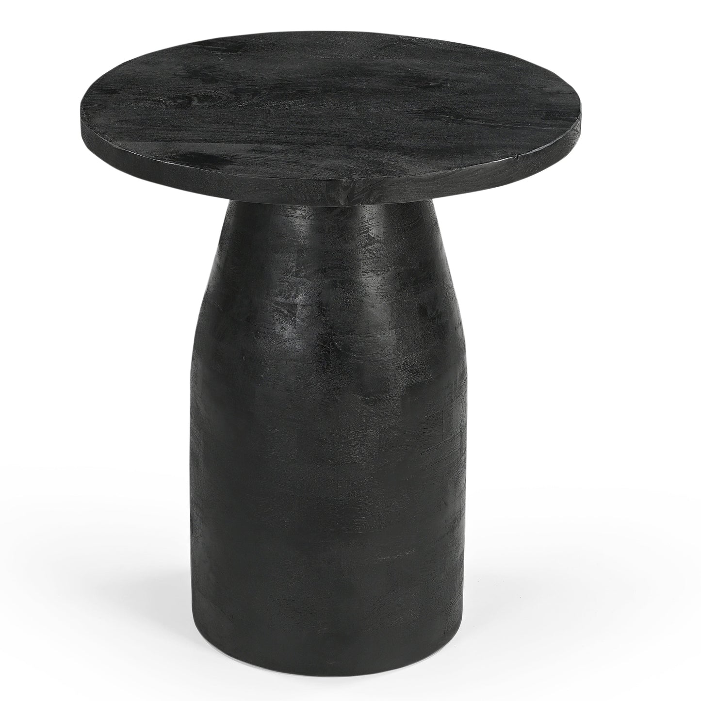 Handcrafted Mangowood Side Table Noir - decorstore