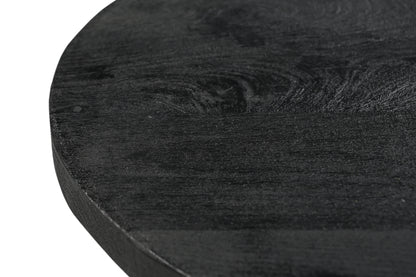 Handcrafted Mangowood Side Table Noir - decorstore