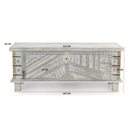 Eccentric Handmade Coffee Table With Storage - decorstore