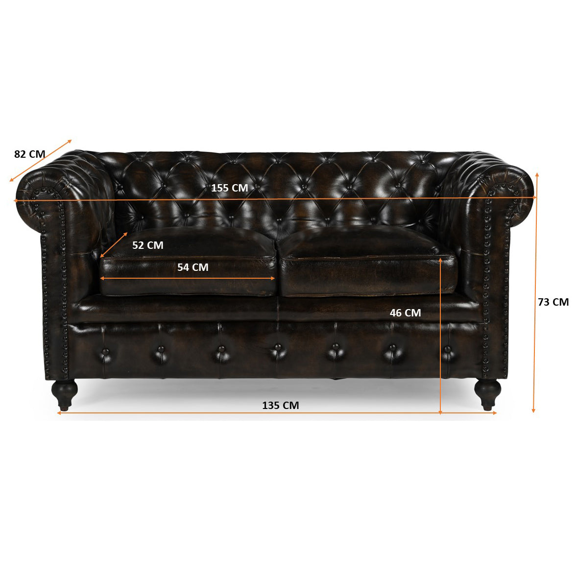 Nathaniel Leather Sofa - decorstore