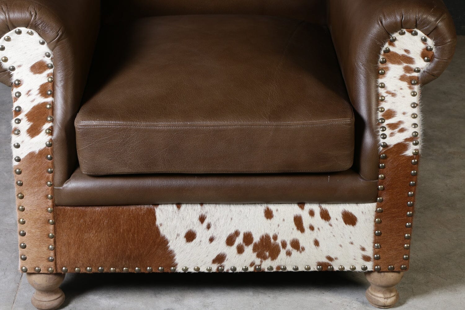 Homestead Handmade Cowhide and Leather Armchair - decorstore