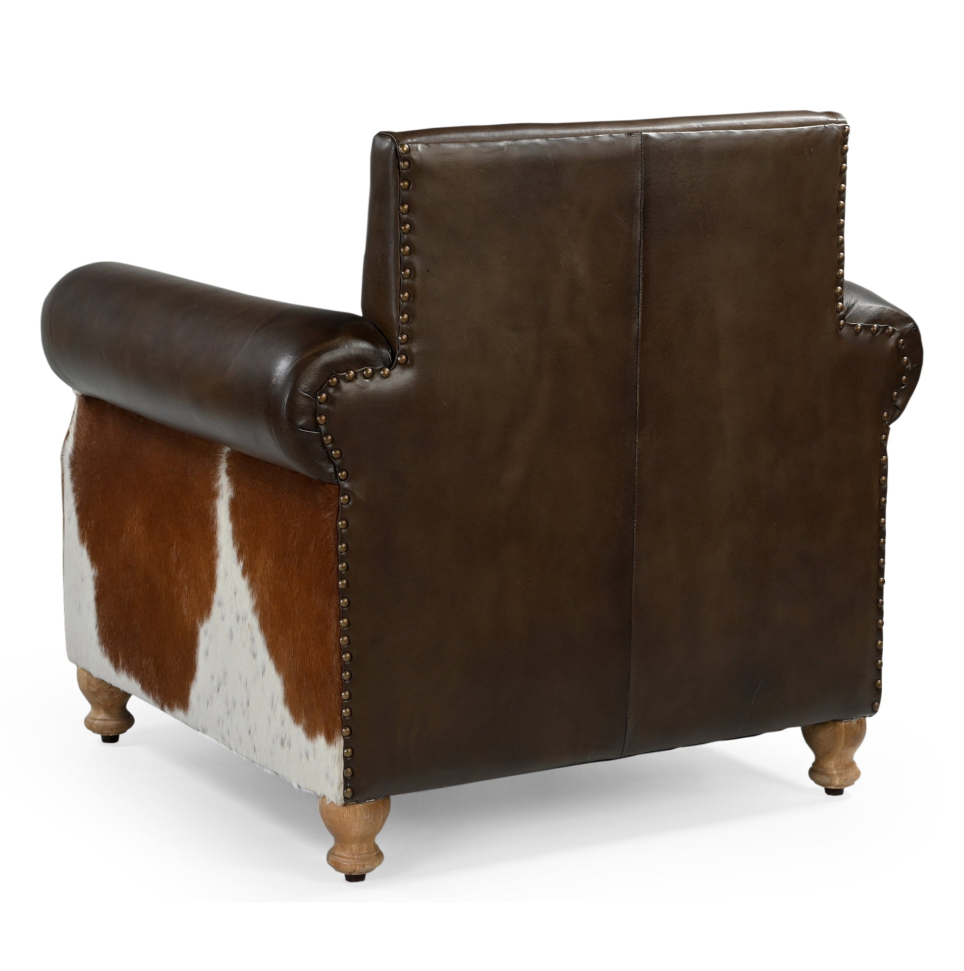 Homestead Handmade Cowhide and Leather Armchair - decorstore