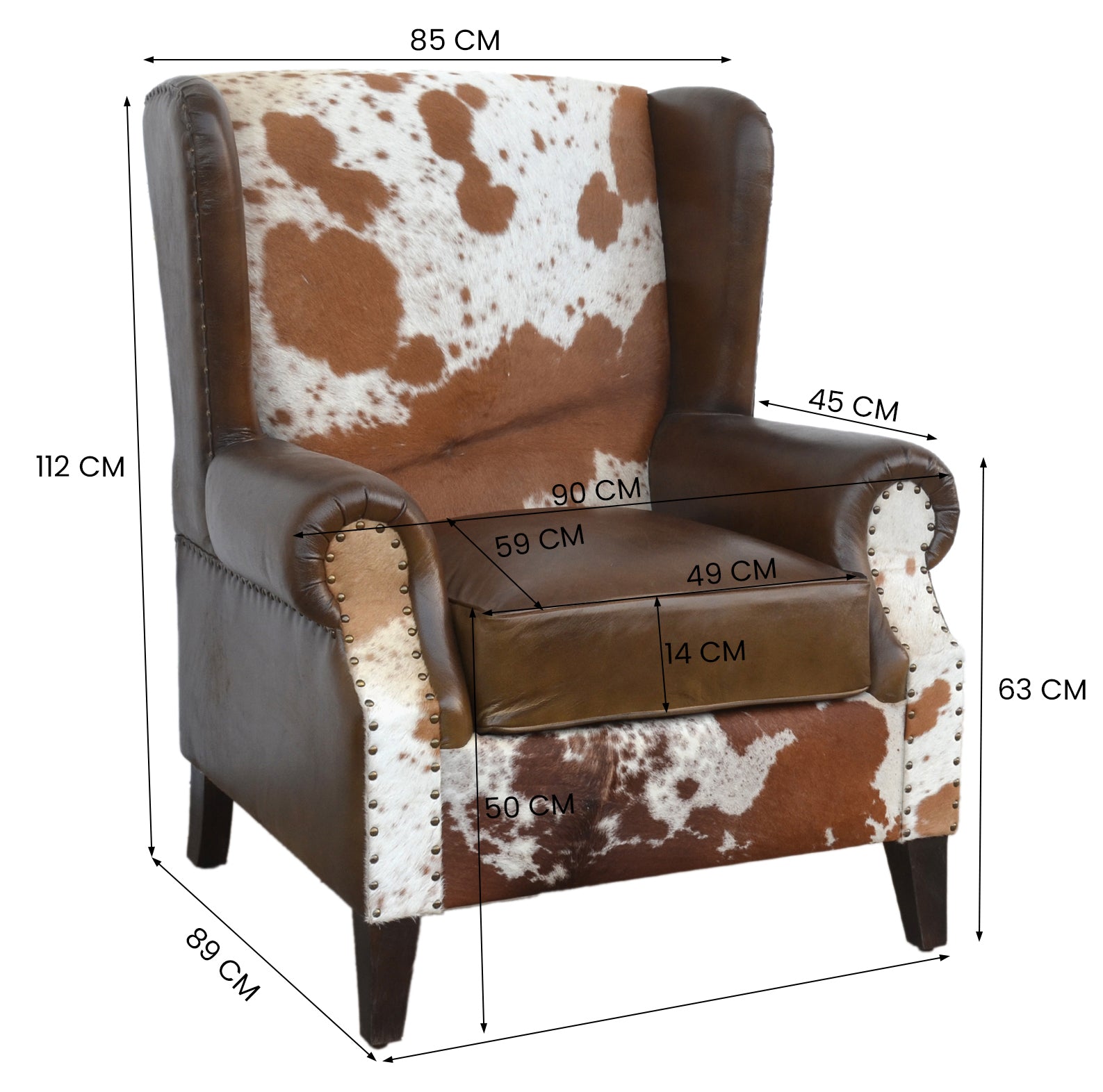 Homestead Handmade Leather Arm Chair - decorstore