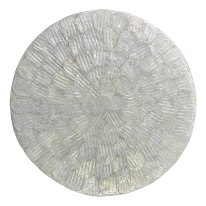 Skylight Mother of Pearl Hand Inlay Side Table