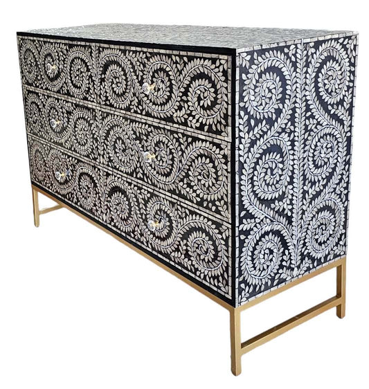 Mother of pearl Mystical Vine chest of drawers