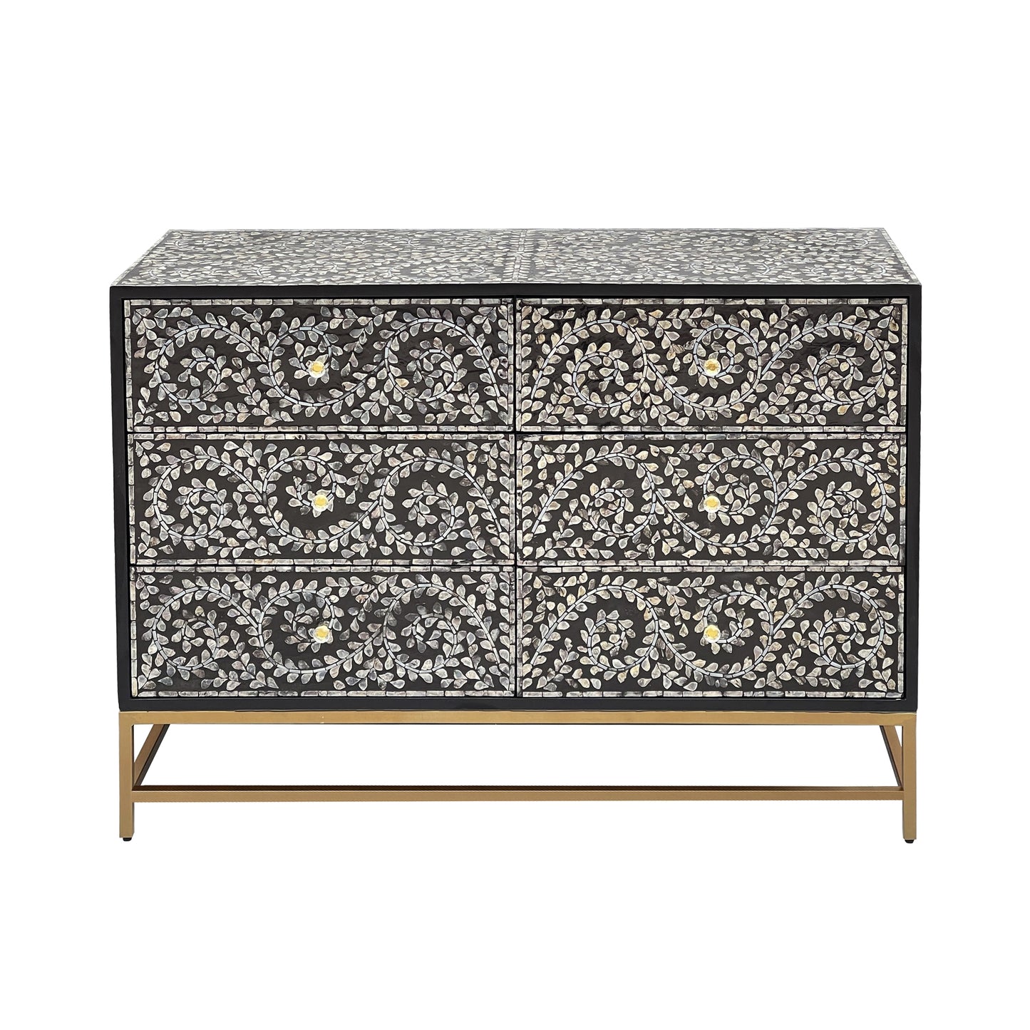 Mother of pearl Mystical Vine chest of drawers