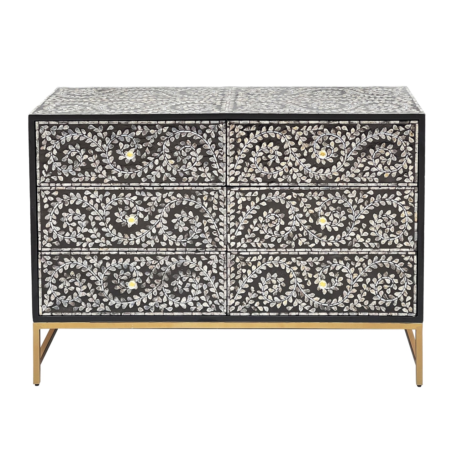 Mother of pearl Mystical Vine chest of drawers - decorstore