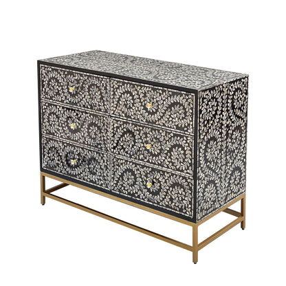 Mother of pearl Mystical Vine chest of drawers