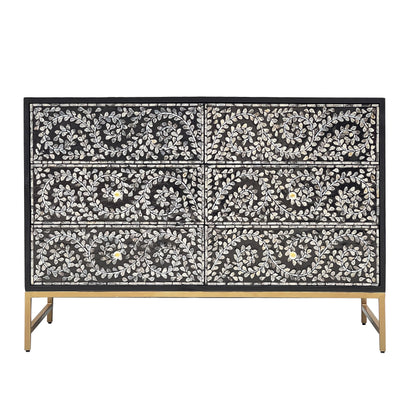 Mother of pearl Mystical Vine chest of drawers - decorstore