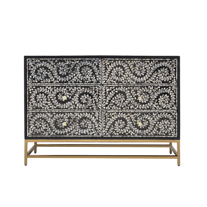 Mother of pearl Mystical Vine chest of drawers