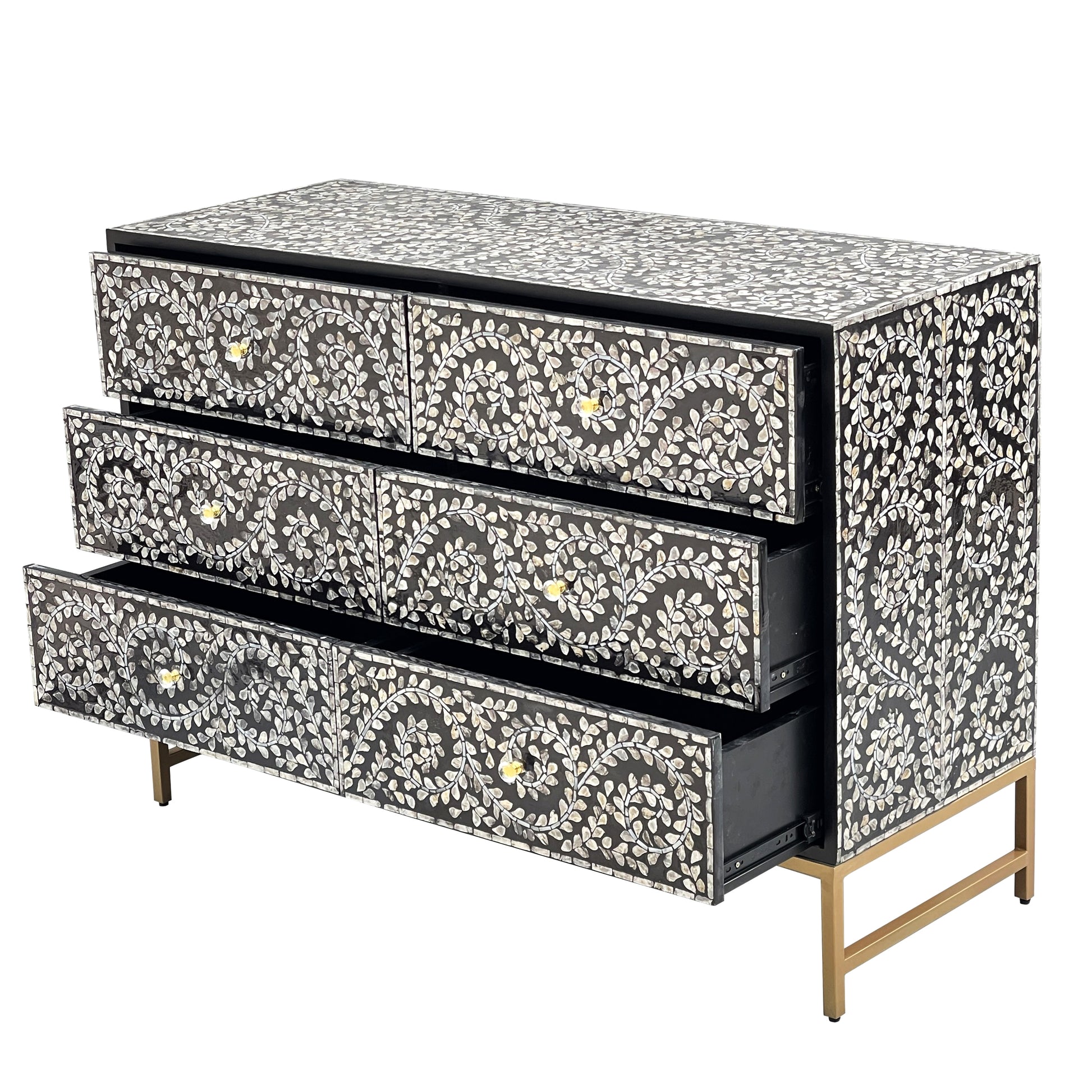 Mother of pearl Mystical Vine chest of drawers - decorstore