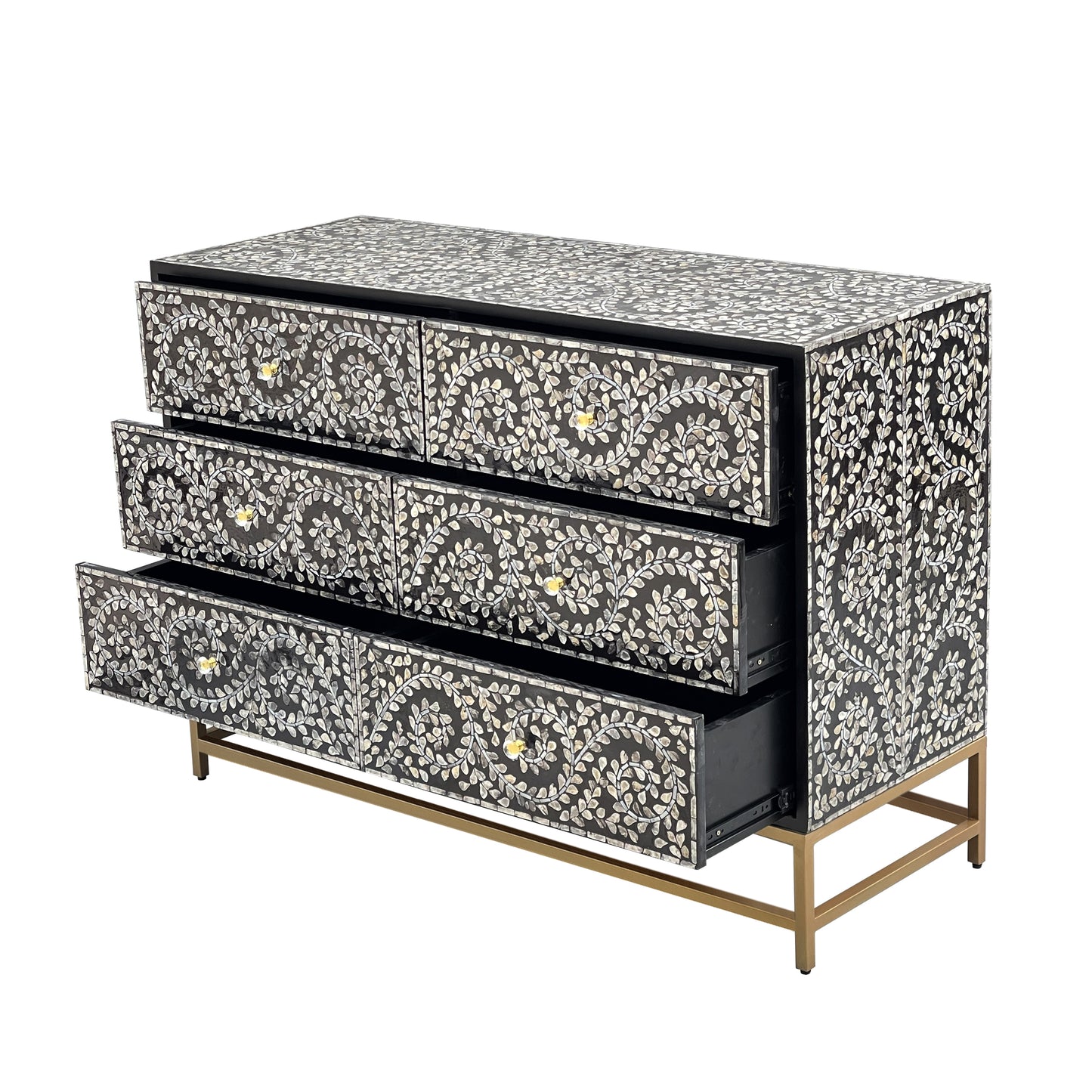 Mother of pearl Mystical Vine chest of drawers