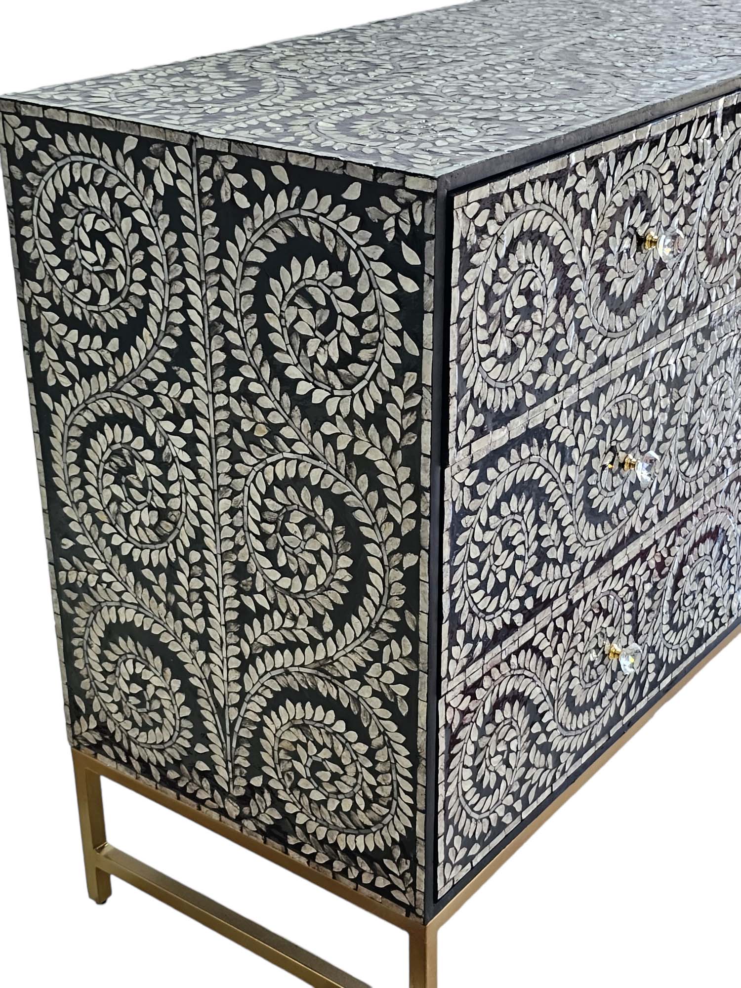 Mother of pearl Mystical Vine chest of drawers - decorstore