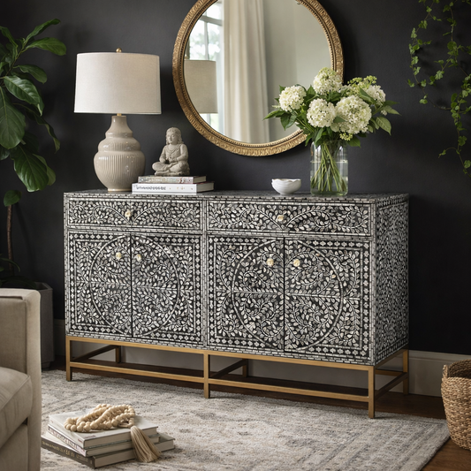 Mother of pearl Majestic Vine sideboard - decorstore