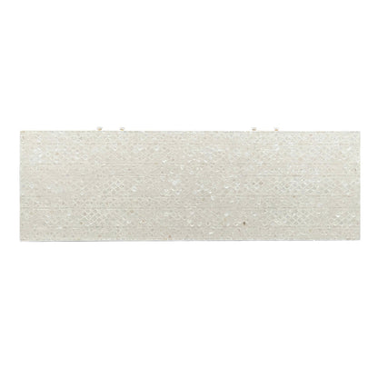 Mother of Pearl Console Cabinet – Light Wash Finish - decorstore