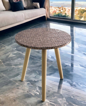Mother of pearl Copper Essence Side Table - decorstore